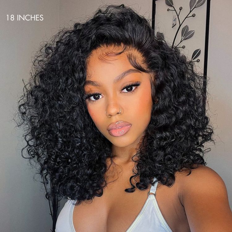 180% Density Face-Framing Trendy Curly Wig Glueless Ear-to-ear Wide T Lace Front Wig Human Hair-11