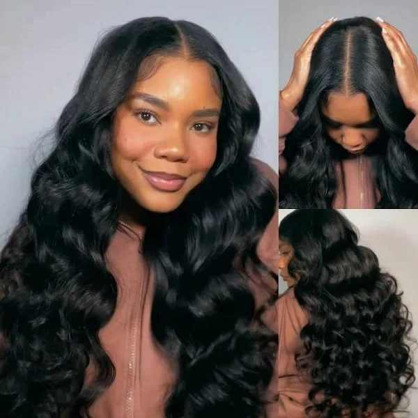 Exclusive Sale | Body Wave / Straight / Kinky / Deep Wave Human Hair U Part Wig-17