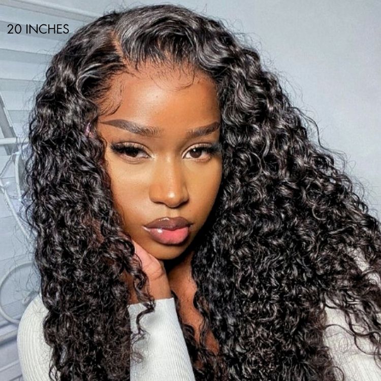 Wet and Wavy 5x5 Closure Pre-Cut Lace Water Wave Wig Glueless Side Part Human Hair Wig Breathable Cap-02