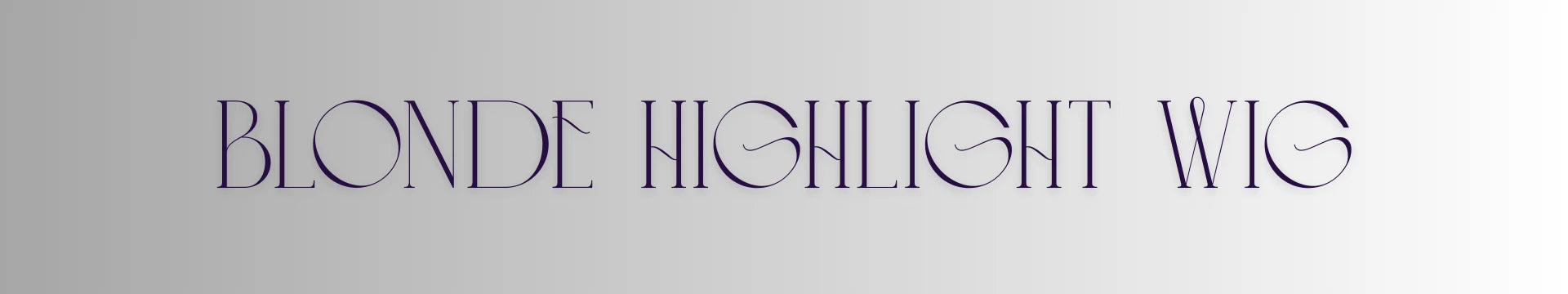 Blonde Highlight Wig