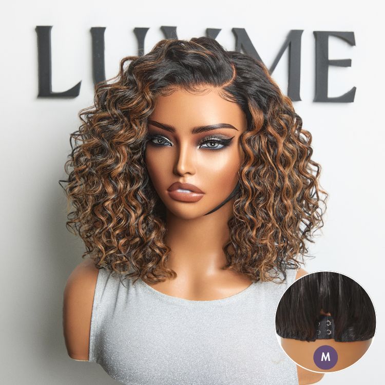 Luvme All-Day Comfort™ Wig Deep Wave Glueless Minimalist HD Lace Human Hair Curly Wig Pre-Cut Lace-28