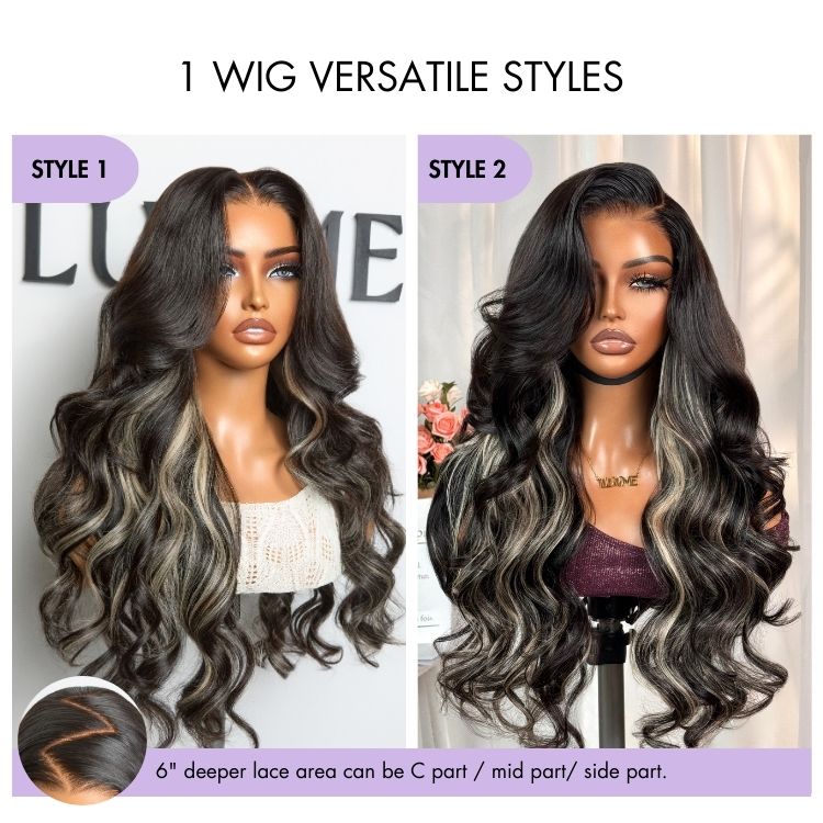 New Customers Only | Luvme All-Day Comfort™ Wig Glueless 7x6 Closure HD Lace Loose Body Wave Long Wig Pre-Cut Lace-17