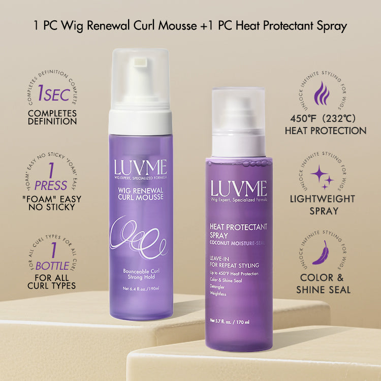US Only | Heat Protectant Spray + Wig Renewal Curl Mousse-01