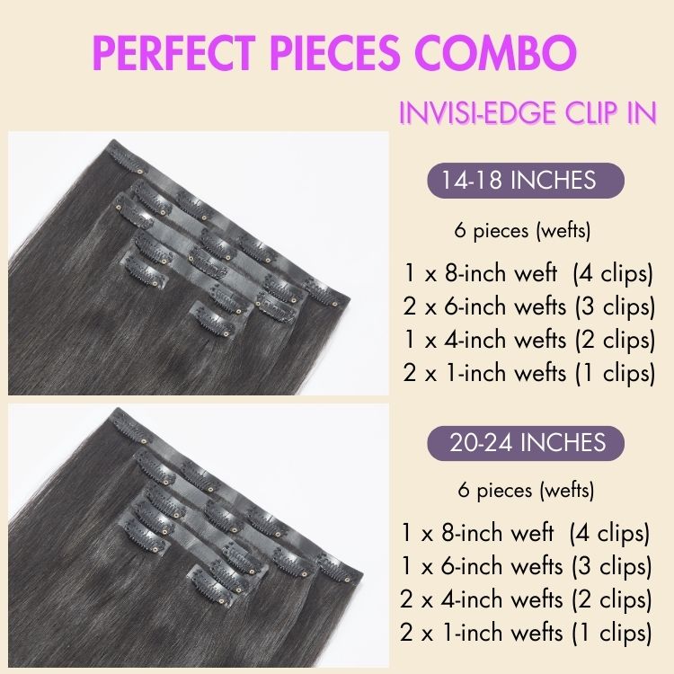 2 Packs Straight / Body Wave / Kinky Curly / Yaki Straight / Kinky Straight Clip in Hair Extensions with Free Gift-09