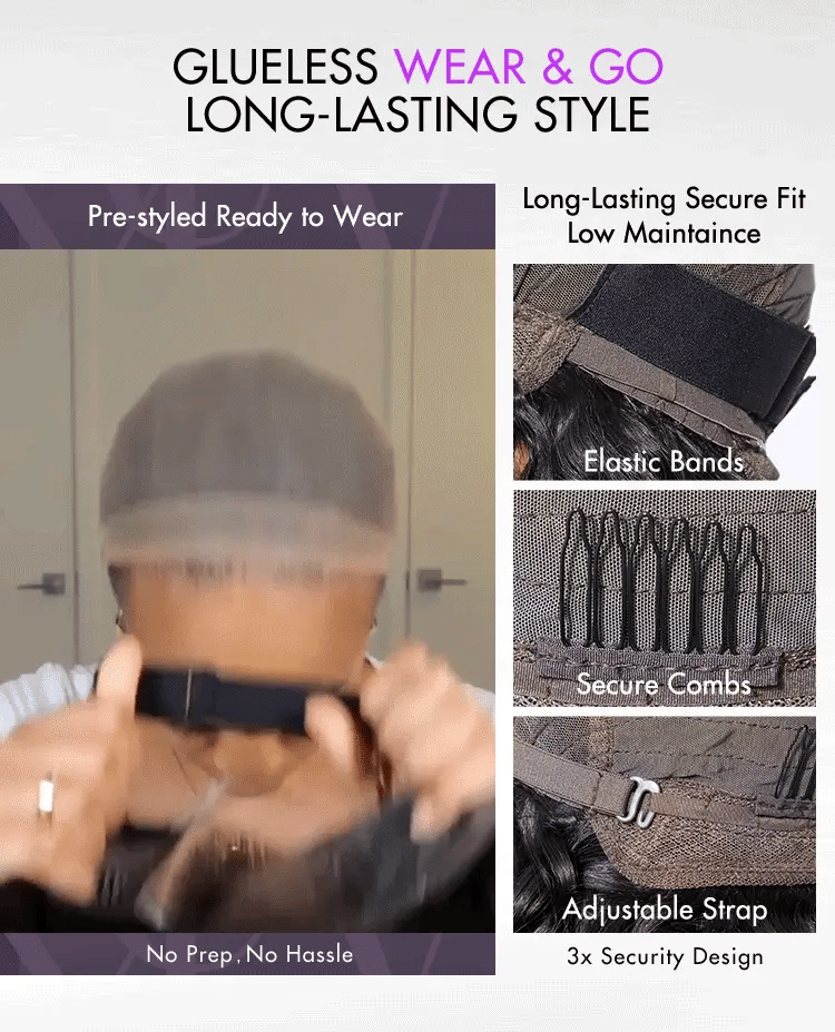 New Customers Only | Trendy Brown Highlight Layered Bob Blowout Glueless 5x5 Lace Closure Wig 100% Human Hair Pre-Cut Lace-14