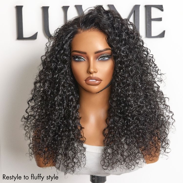 Water Wave Glueless 5x5 Closure Pre-Cut Lace Wet and Wavy Human Hair Wig Breathable Cap-10