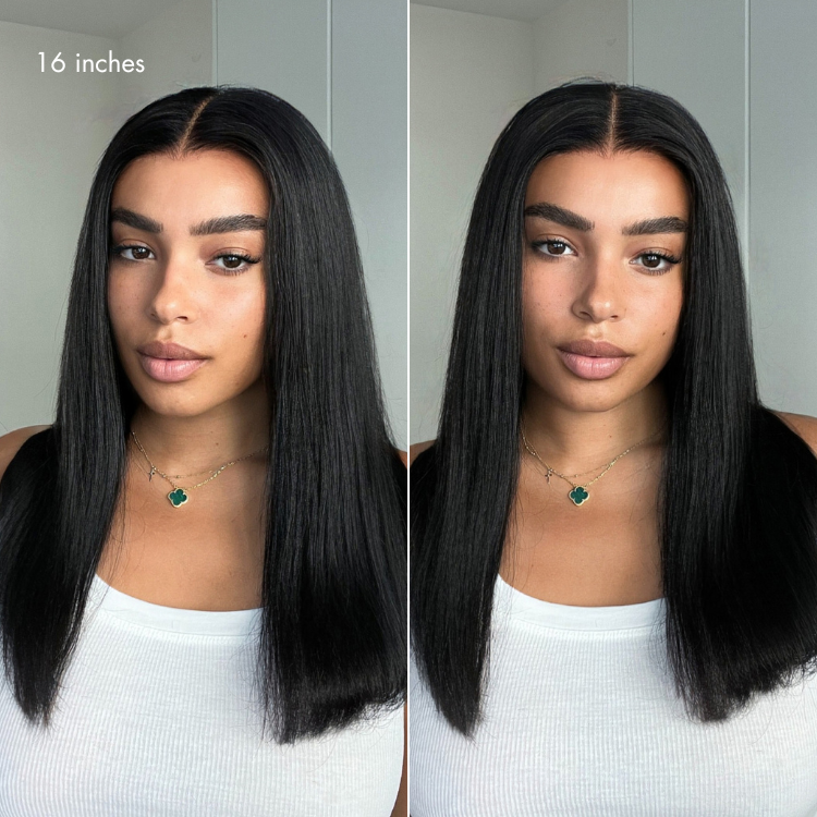 US Only - Luvme All-Day Comfort™ Wig 200% Density Bone Straight Glueless 7x6 Closure HD Lace Human Hair Wig Pre-Cut Lace-24