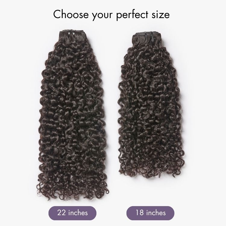 Body Wave / Messy Curly / Silky Straight / Yaki Straight / Kinky Curly Invisible Edge Clip in Hair Extensions Human Hair 110g 6pcs with Free Gift-30