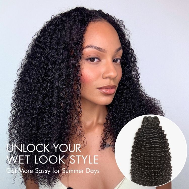 Luvme Too Easy Texture Kinky Curly 100% Virgin Human Hair Bundles 1pc / 3pcs-04