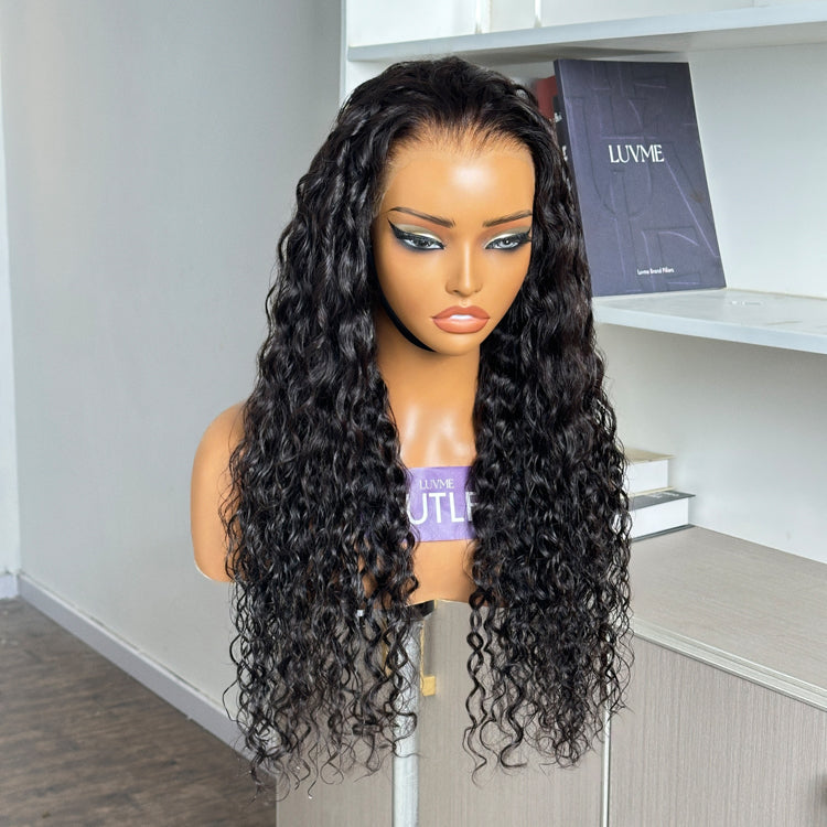 Special Deal | PreMax Invisi Drawstring Cap 360 HD Lace Water Wave Human Hair Wig Natural Hairline-01