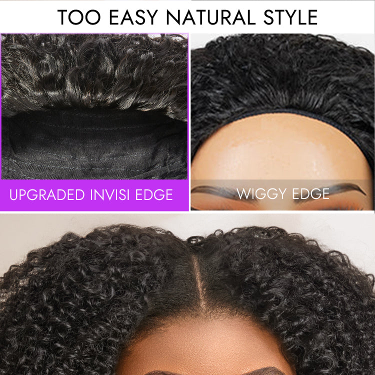 Luvme Too Easy Texture Messy Curly Half Wig Glueless Flexi-Fit Drawstring Wig Beginner Friendly-04