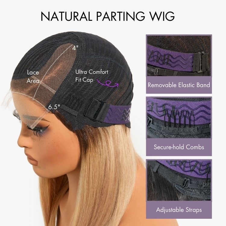 Luvme Hair butterfly cut layered wavy short lace wig with minimalist HD lace, showcasing a chic, natural hairstyle.