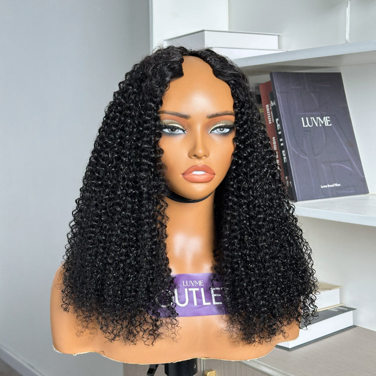 Special Deal | Kinky Curly Glueless V Part Flexi-Fit Drawstring Wig-01