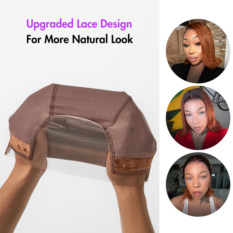 Luvme Hair Natural Max 1pc upgraded wig cap with non-slip grip band and transparent lace for lace front wigs.