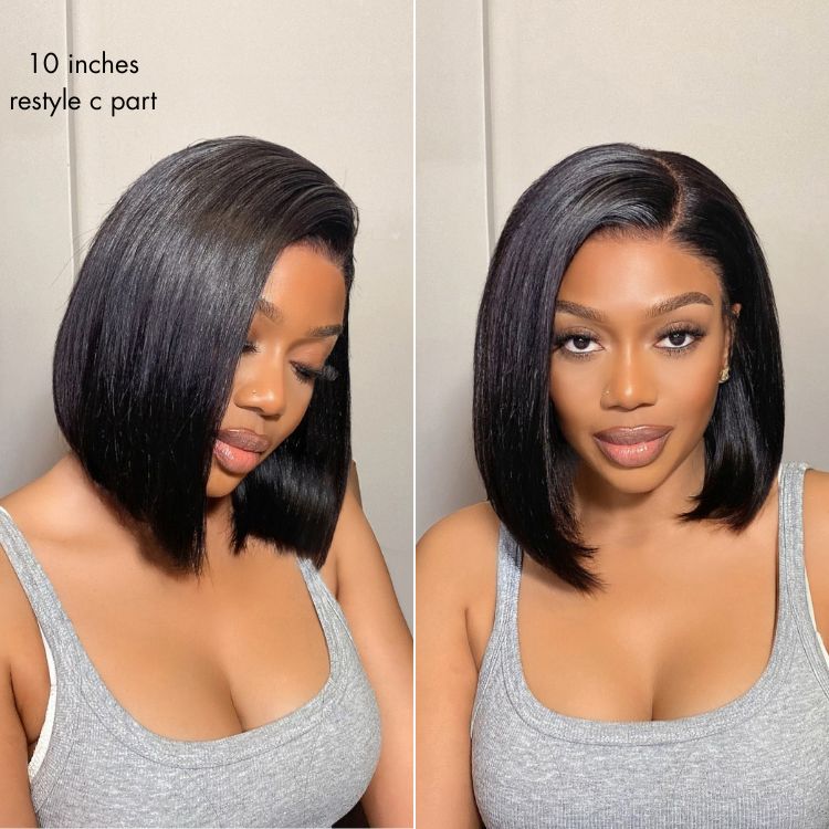 Luvme All-Day Comfort™ Wig Silky Blunt Cut Bob Glueless 7x6 Closure HD Lace Wig Pre-Cut Lace-23