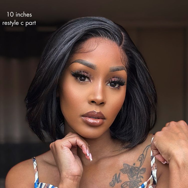 Luvme All-Day Comfort™ Wig Silky Blunt Cut Bob Glueless 7x6 Closure HD Lace Wig Pre-Cut Lace-24