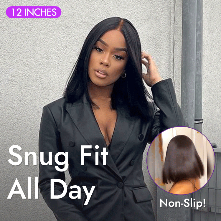 My GO-TO BOB™ - Glueless 5x5 Closure HD Lace Silky Straight Human Hair Wig-06