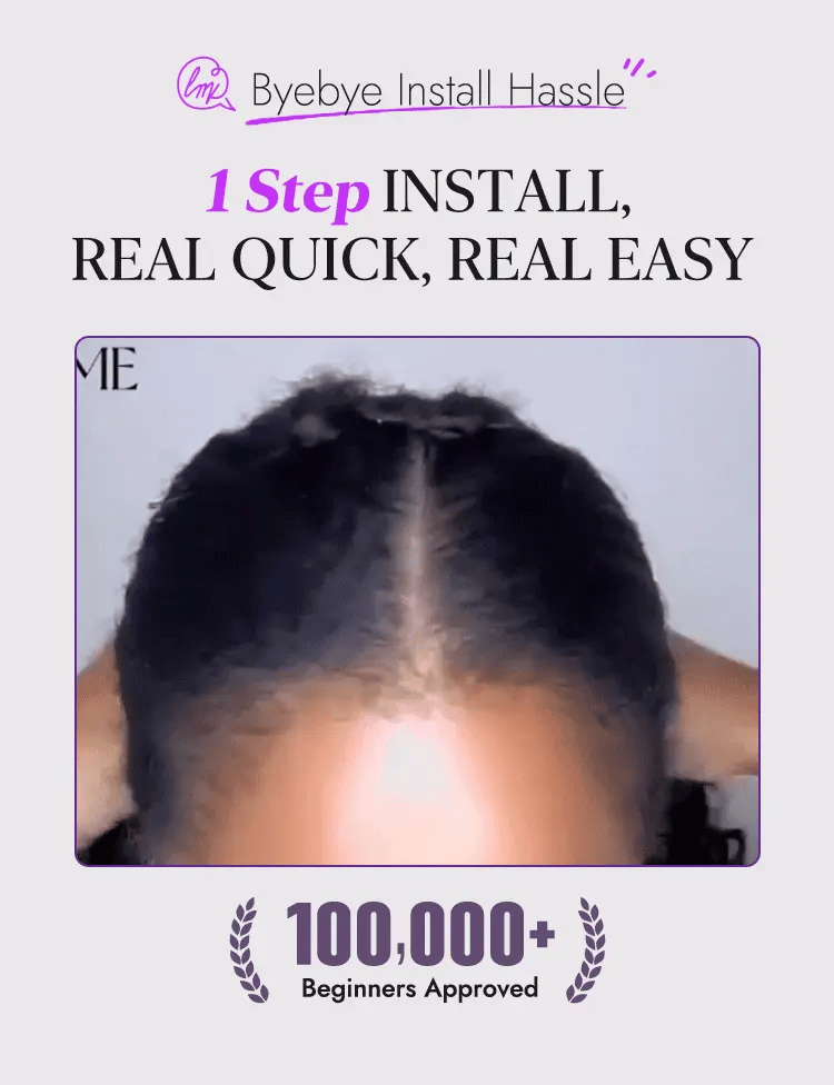 Light Weight Short Cut Water Wave Glueless Minimalist Lace Wig with Curly Bangs-08