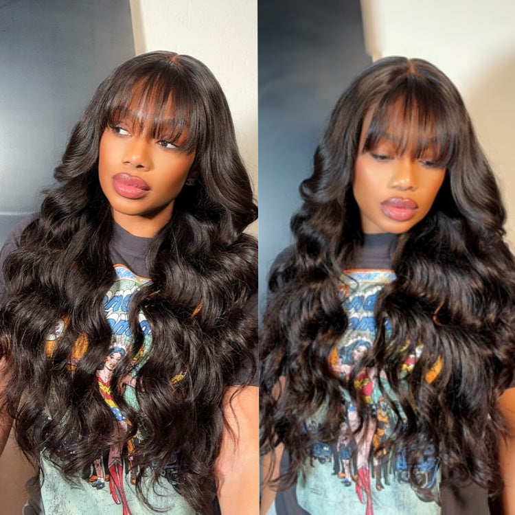 Weekly Special | Luvme All-Day Comfort™ Wig Loose Body Wave Glueless 7x6 Closure HD Lace Human Hair Wig with Bangs Pre-Cut Lace-26