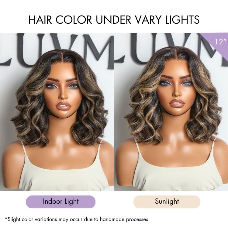 Luvme All-Day Comfort™ Wig Blonde Highlight Loose Wave Glueless Minimalist HD Lace T Part Wig Pre-Cut Lace-19