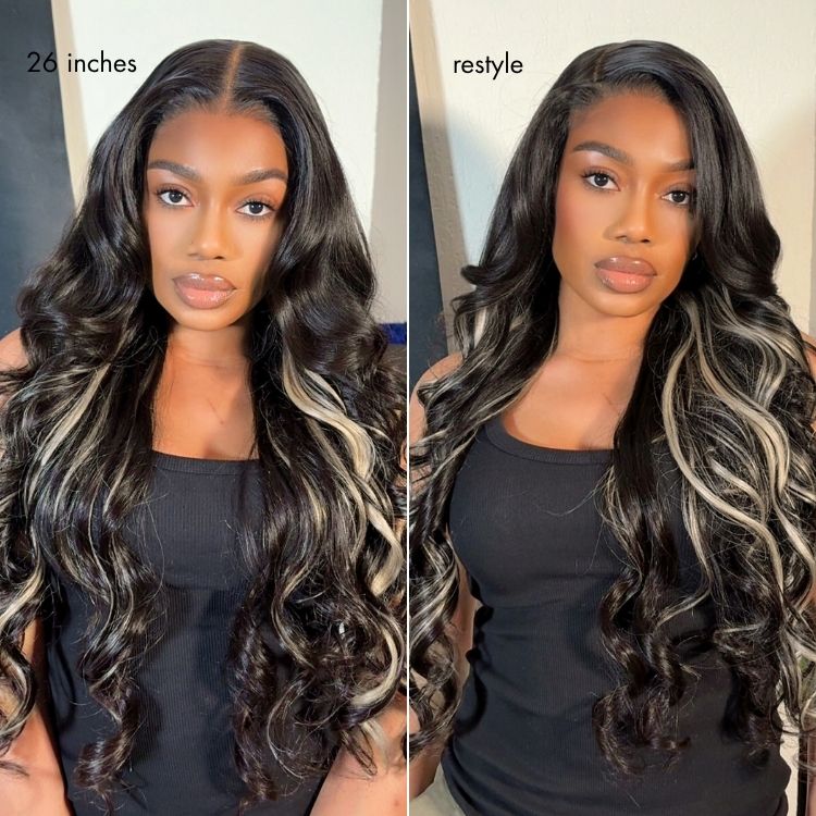 Luvme All-Day Comfort™ Wig Platinum Blonde Highlight Loose Body Wave Glueless 7x6 Closure HD Lace Wig Pre-Cut Lace-18