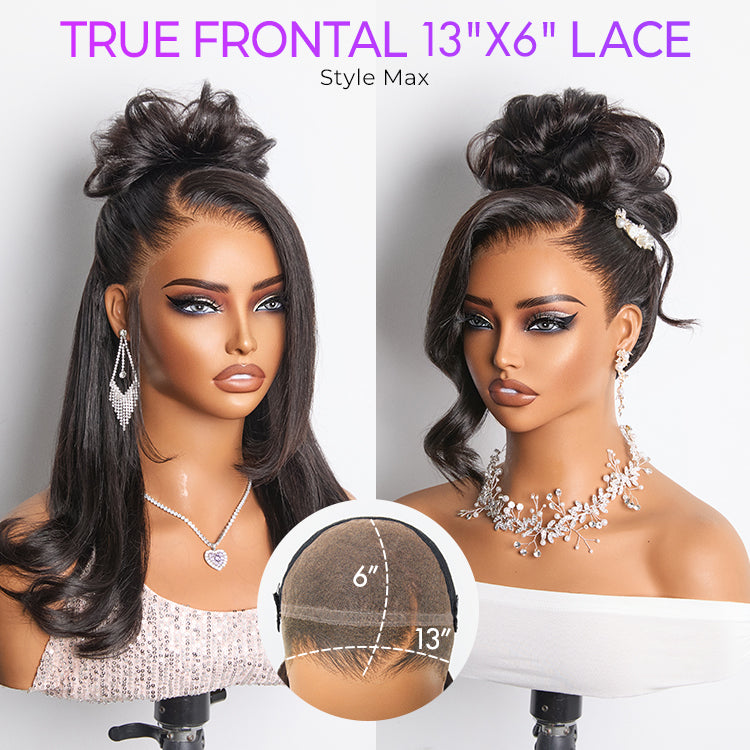 New Customers Only | NatureMAX 200% / 250% Density Loose Wave Glueless 13x6 HD Lace Front Wig Human Hair Pre-Cut Lace Flexi-Fit Drawstring Cap-03
