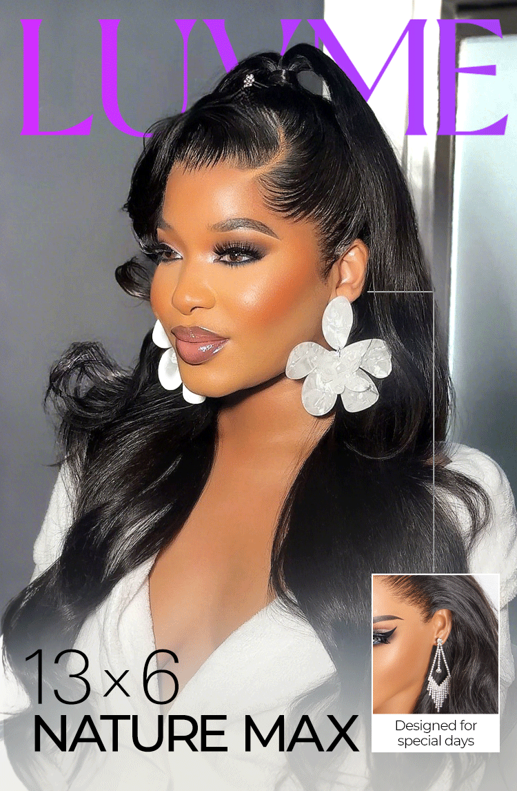 New Customers Only | NatureMAX 200% / 250% Density Loose Wave Glueless 13x6 HD Lace Front Wig Human Hair Pre-Cut Lace Flexi-Fit Drawstring Cap-09