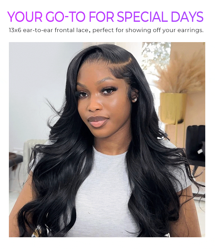 VIP Only | NatureMAX 200% / 250% Density Loose Wave Glueless 13x6 HD Lace Front Wig Human Hair Pre-Cut Lace Flexi-Fit Drawstring Cap-12