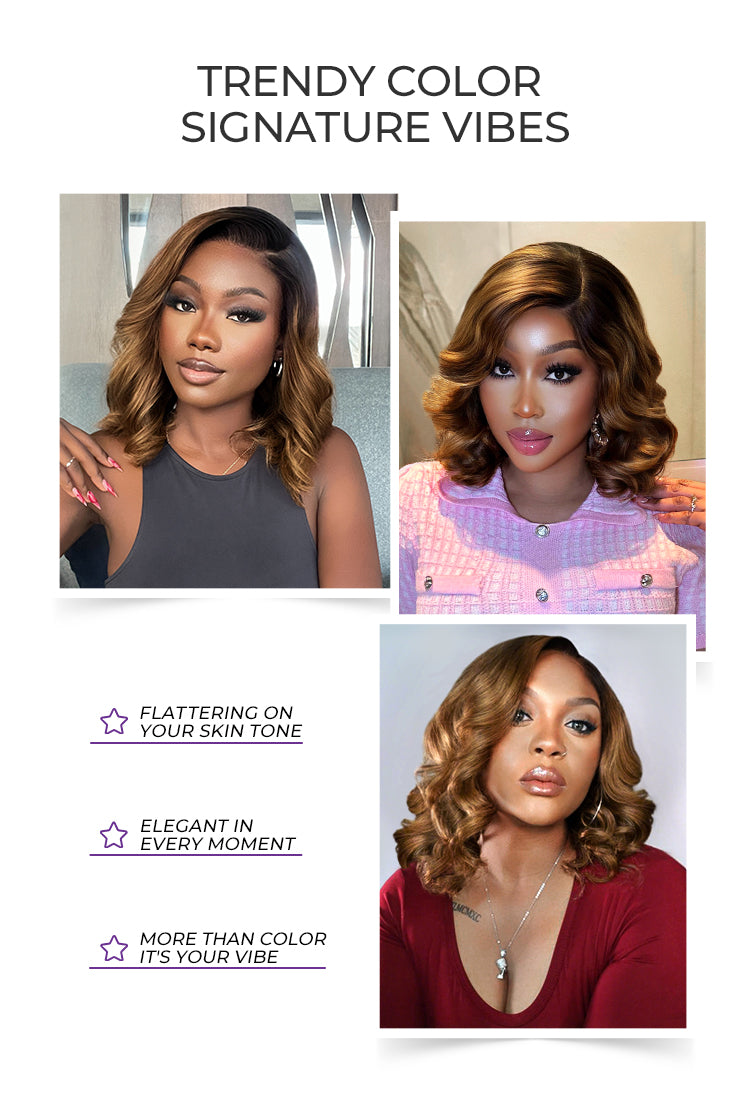 Bouncy Blonde Light Weight Left C Part Loose Wave Glueless 5x5 Closure Lace Wig Breathable Cap-09
