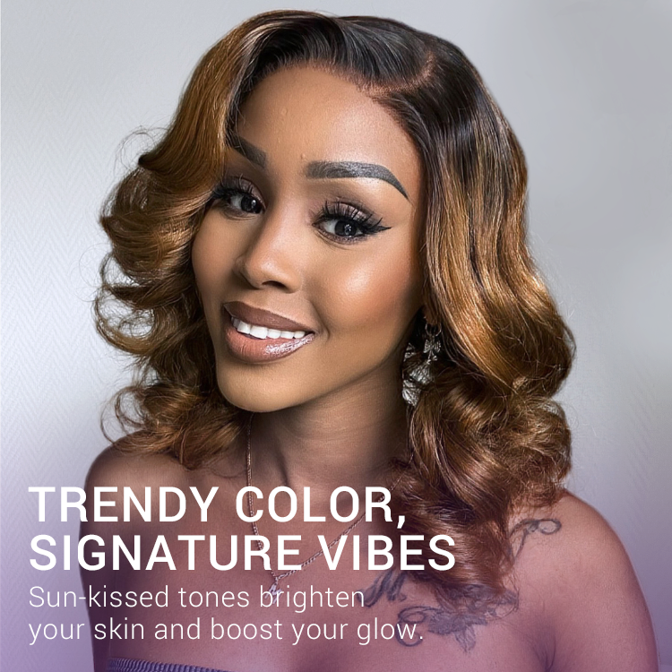 Bouncy Blonde Light Weight Left C Part Loose Wave Glueless 5x5 Closure Lace Wig Breathable Cap-13