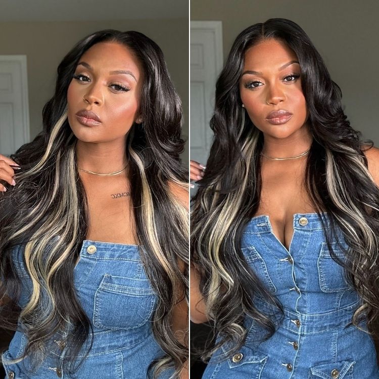 Luvme All-Day Comfort™ Wig Platinum Blonde Highlight Loose Body Wave Glueless 7x6 Closure HD Lace Wig Pre-Cut Lace-20