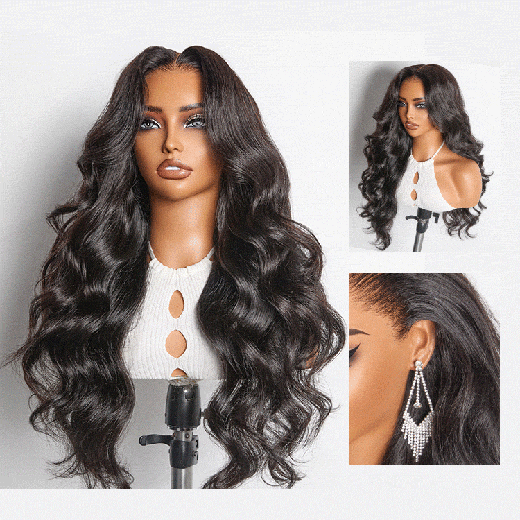 Luvme Hair NatureMAX™ 200% Density Loose Wave HD Lace Front Wig with pre-cut lace and adjustable drawstring cap.