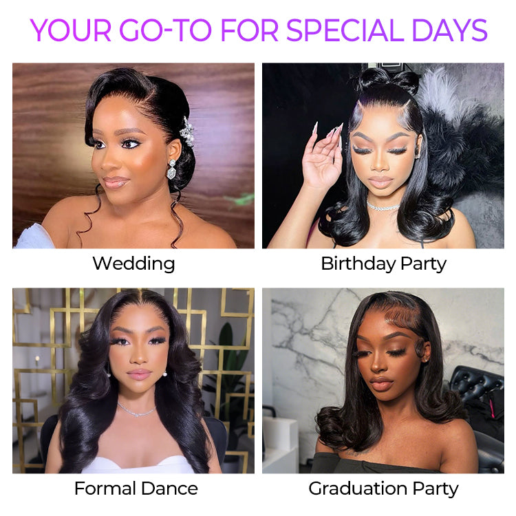 Luvme Hair NatureMAX™ 200% Density Loose Wave HD Lace Front Wig on a flexi-fit drawstring cap, pre-cut lace, ear-to-ear coverage