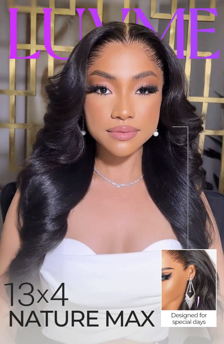 48H Delivery | NatureMAX™ 200% Density Loose Wave Glueless Ear-to-ear 13x4 HD Lace Front Wig Pre-Cut Lace Flexi-Fit Drawstring Cap - US Only-09