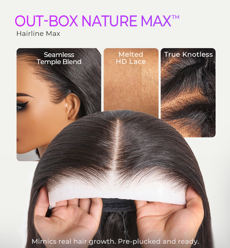 48H Delivery | NatureMAX™ 200% Density Loose Wave Glueless Ear-to-ear 13x4 HD Lace Front Wig Pre-Cut Lace Flexi-Fit Drawstring Cap - US Only-10