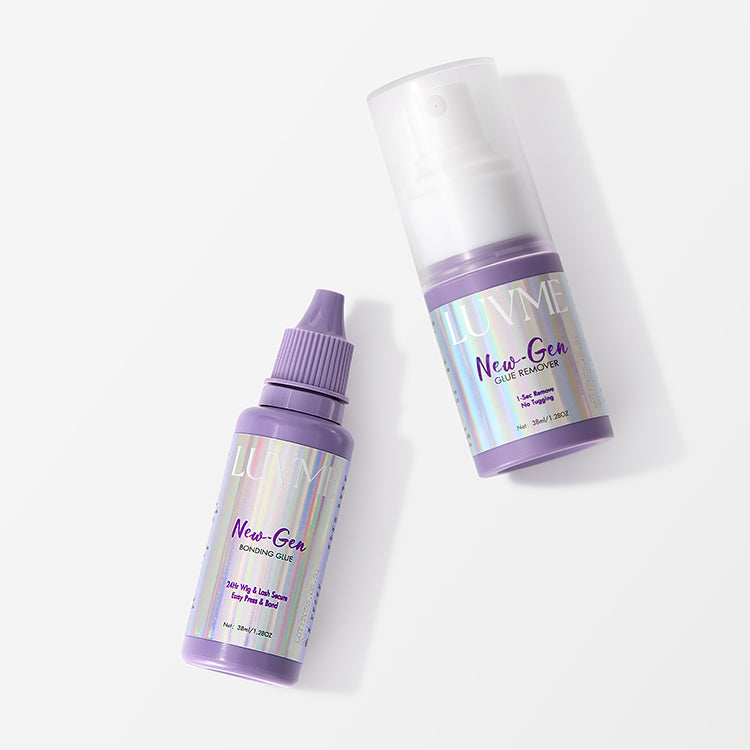 Luvme Hair LUVME Upgraded 2.0 lace wig glue and remover kit with applicator and remover bottle for secure hold and easy removal.