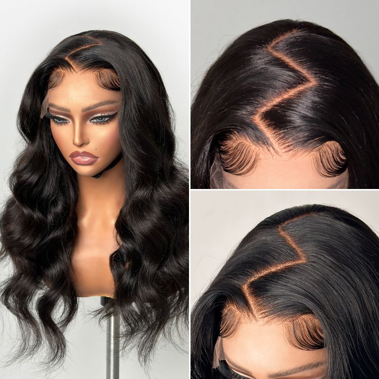 Luvme Hair PartingMax glueless wig with loose body wave, 7x6 HD lace closure, pre-cut, designed for natural-looking hairstyles.