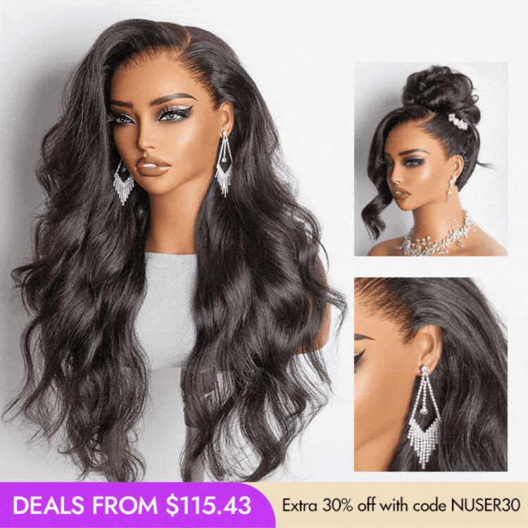 New Customers Only | NatureMAX™ 200% / 250% Density Loose Wave Glueless 13x6 HD Lace Front Wig Human Hair Pre-Cut Lace Flexi-Fit Drawstring Cap-14