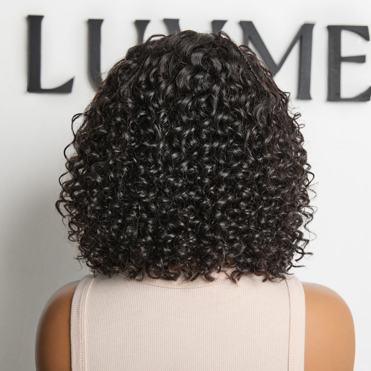 New Customers Only | Boho Braids Deep Curly Glueless 5x5 Closure Pre-Cut Lace Short Curly Wig Human Hair-07