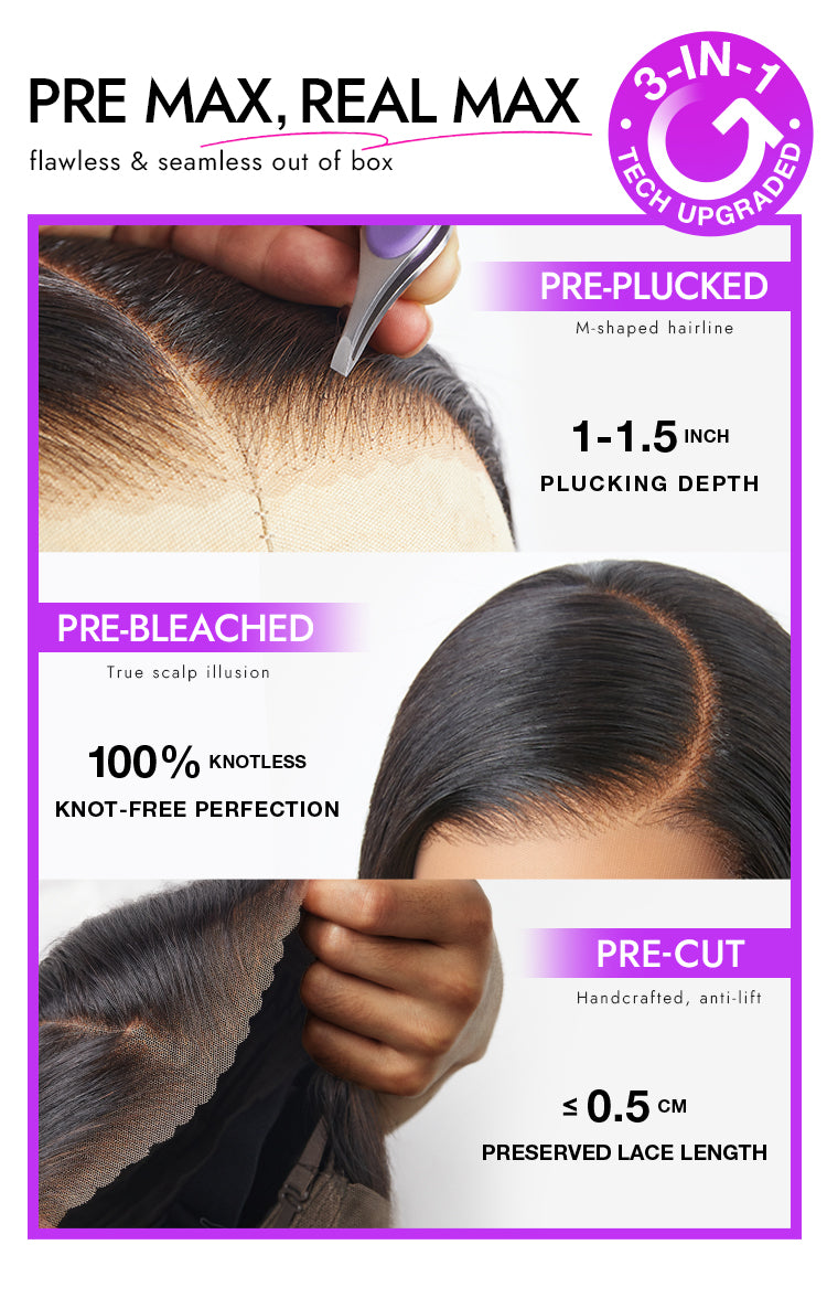 PreMax Wigs | Ear to Ear Super Natural Hairline Deep Wave Glueless 5x5 Upgraded Lace Front Long Curly Wig Pre-Cut Lace-07