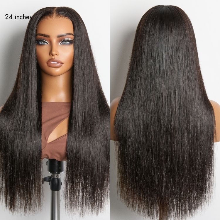 NatureMAX 180% Density Silky Straight Glueless Ear-to-ear 13x4 HD Lace Front Wig Pre-Cut Lace Flexi-Fit Drawstring Cap-07