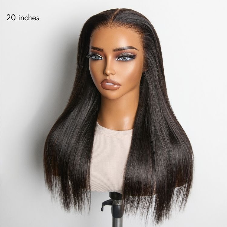 NatureMAX 180% Density Silky Straight Glueless Ear-to-ear 13x4 HD Lace Front Wig Pre-Cut Lace Flexi-Fit Drawstring Cap-06