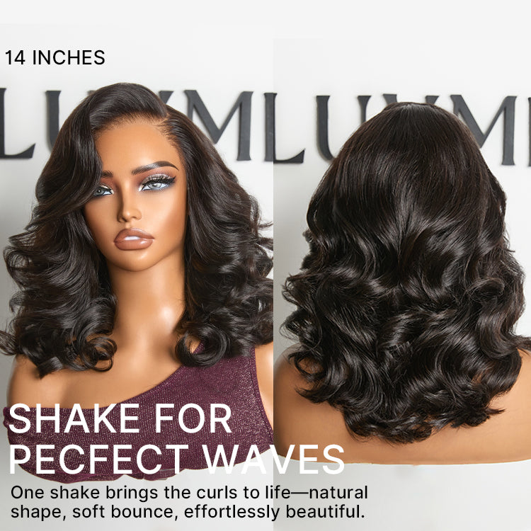 NatureMAX 200% Density Loose Wave Glueless 13x6 HD Lace Front Shoulder Length Wig Pre-Cut Lace Flexi-Fit Drawstring Cap-05