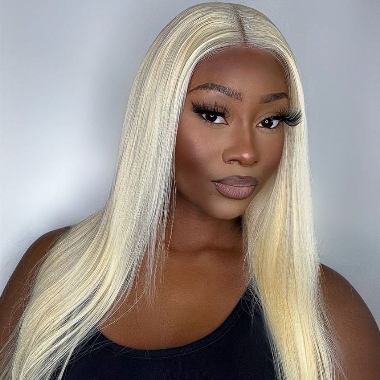 22 Inch=$159.9 | PreMax Wigs | Easily Redyed 613 Silky Straight 5x5 Closure HD Lace Glueless Mid Part Long Wig 100% Human Hair-01