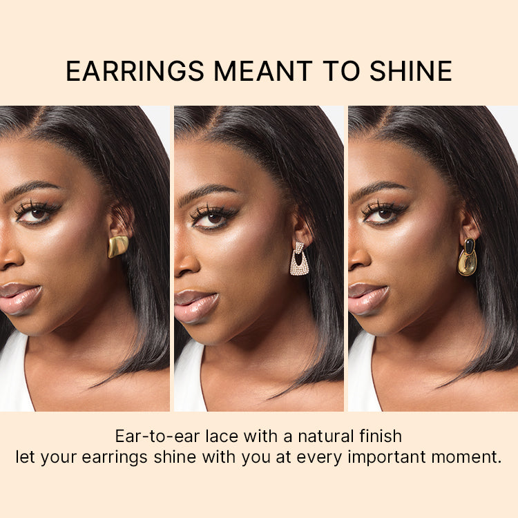 NatureMAX™ 200% Density Loose Wave Glueless 13x6 HD Lace Front Shoulder Length Wig Pre-Cut Lace Flexi-Fit Drawstring Cap-16