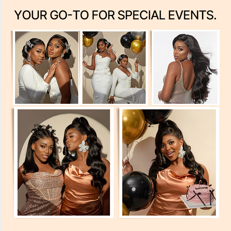 NatureMAX™ 200% density ombre brown natural loose wave lace front wig with pre-cut lace and flexi-fit drawstring cap by Luvme Hair