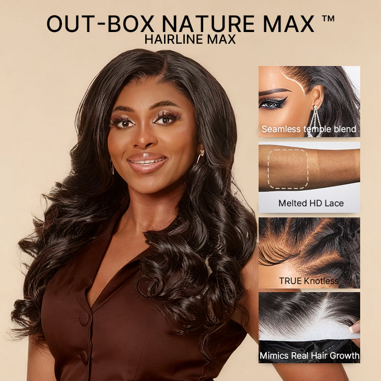 NatureMAX™ 250% Density Loose Wave Glueless 13x6 HD Lace Front High Density Long Wig Pre-Cut Lace Flexi-Fit Drawstring Cap-14