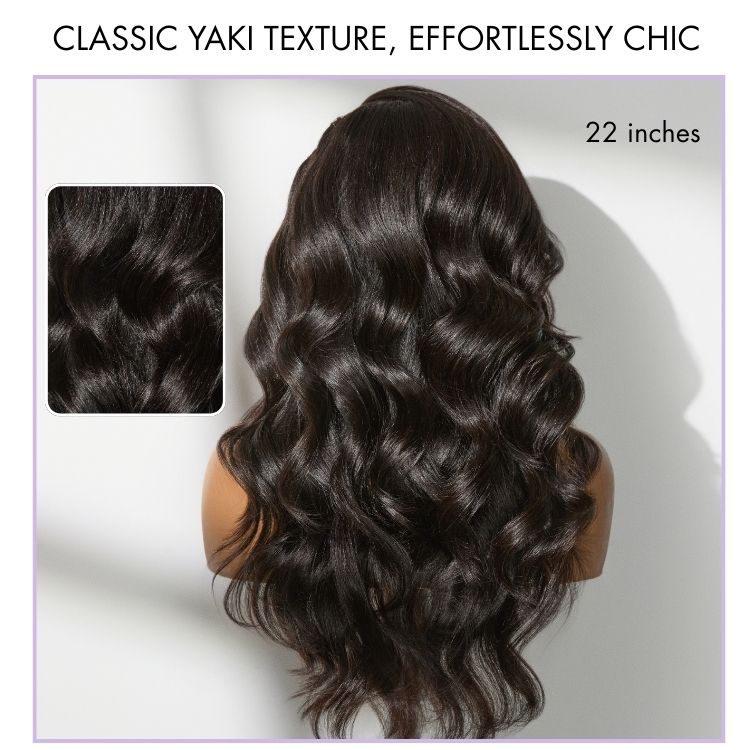 Side Braided Yaki Body Wave 13x6 Frontal Synthetic Braided Wig