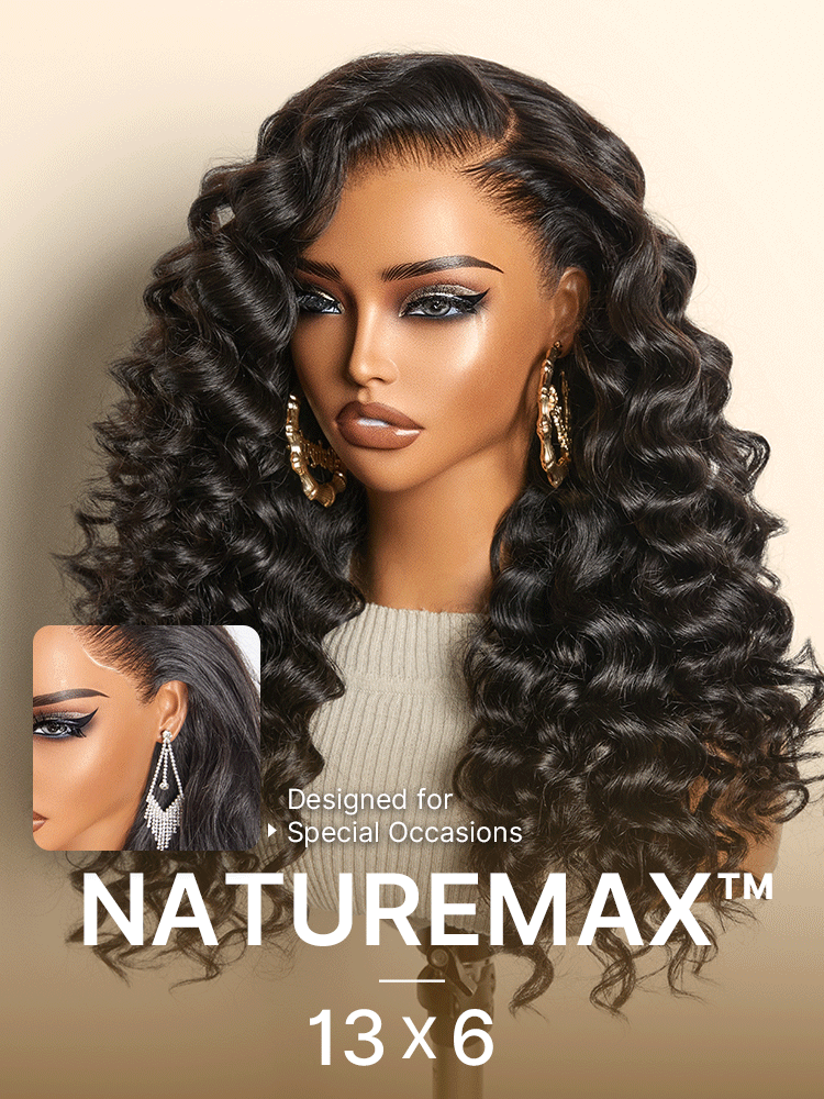 18 Inches=$169.9 | NatureMAX 200% Density Deep Wave Glueless 13x6 HD Lace Front Wig Human Hair Pre-Cut Lace Flexi-Fit Drawstring Cap-05