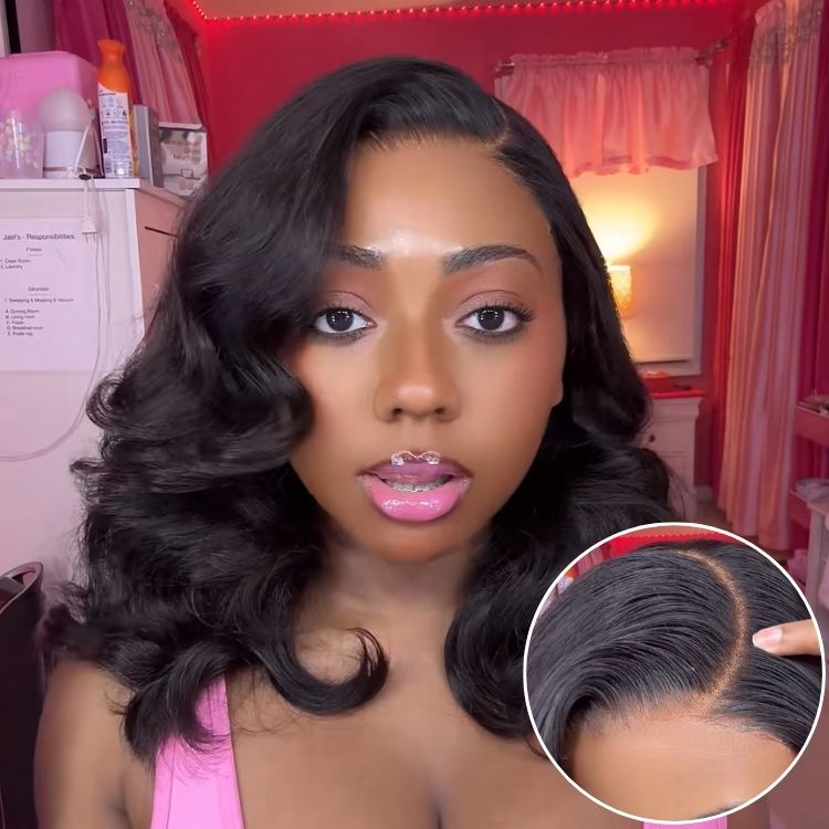 ガット Me MyOwn-Fit™ Wig 180% Density Glueless 7x6 Closure HD Lace Loose Body Wa